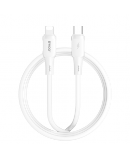 BWOO silicone cable X329CL 27W USB-C - Lightning 1m white