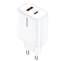 BWOO CDA207 PD 36W wall charger 1x USB-A + USB-C port white BWOO CDA207 PD 36W wall charger 1x USB-A + USB-C port white