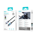 BWOO X324CC braided fast charging cable with light display PD 60