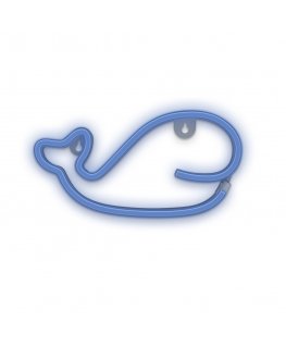 Forever Light Neon LED Light WHALE blue Bat + USB FLNE19 Light decoration figure