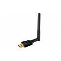 EDUP EP - AC1607 Двухдиапазонный 600 Mbps USB WiFi-адаптер 2,4 ГГц / 5,8 ГГц / с внешней антенной - черный EDUP EP - AC1607 Двухдиапазонный 600 Mbps USB WiFi-адаптер 2,4 ГГц / 5,8 ГГц / с внешней антенной - черный