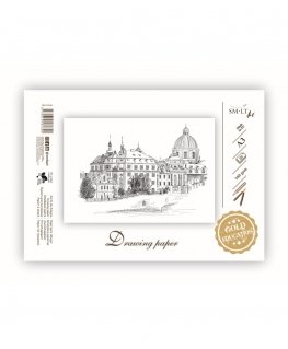 Zīmēšanas papīrs SMLT, A3, 20 lapas, 160 g/m²