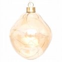Christmas Decoration – Glass Drop LED, 10 cm, Gold Color Christmas Decoration – Glass Drop LED, 10 cm, Gold Color
