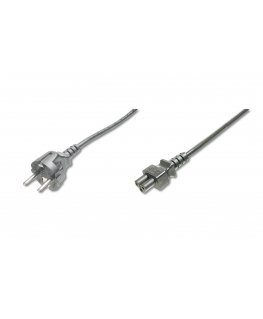 Digitus AK-440103-018-S toitekaabel Must 1,8 m CEE7/7 IEC C5