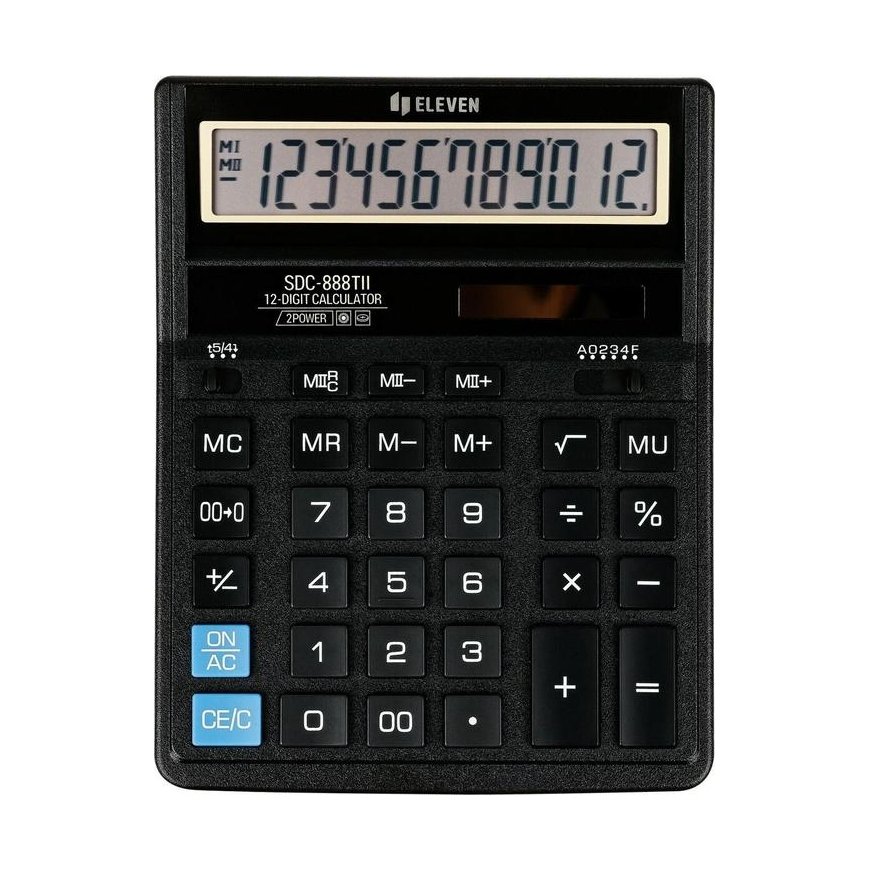 Üksteist kontorikalkulaator SDC-888TII