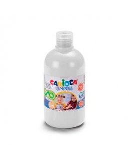 Tempera-maalausväri pullo CARIOCA, 500 ml, valkoinen.