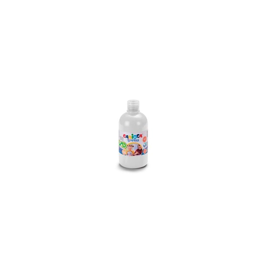 Tempera-maalausväri pullo CARIOCA, 500 ml, valkoinen.
