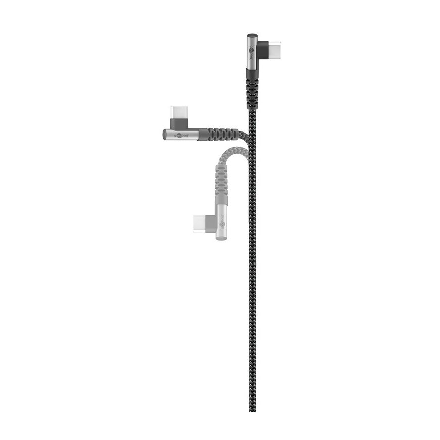 Goobay 64657 USB kabelis USB 2.0 2 m USB C USB A Melns, Pelēks – 4
