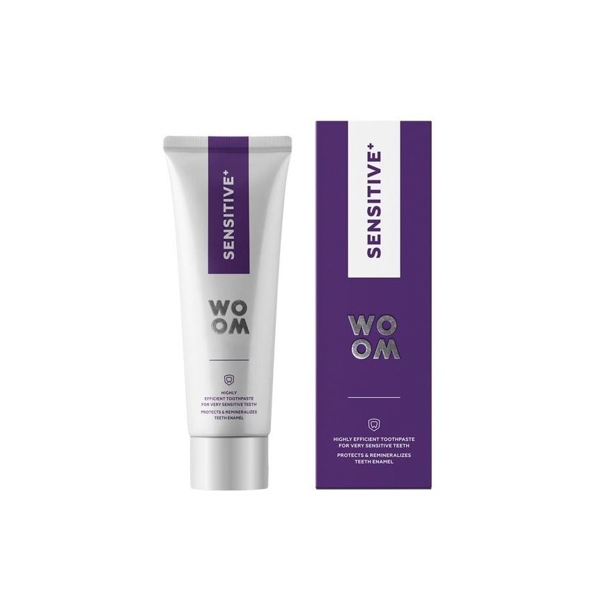 Woom Sensitive+ subtili dantų pasta jautriems dantims 75ml – 2