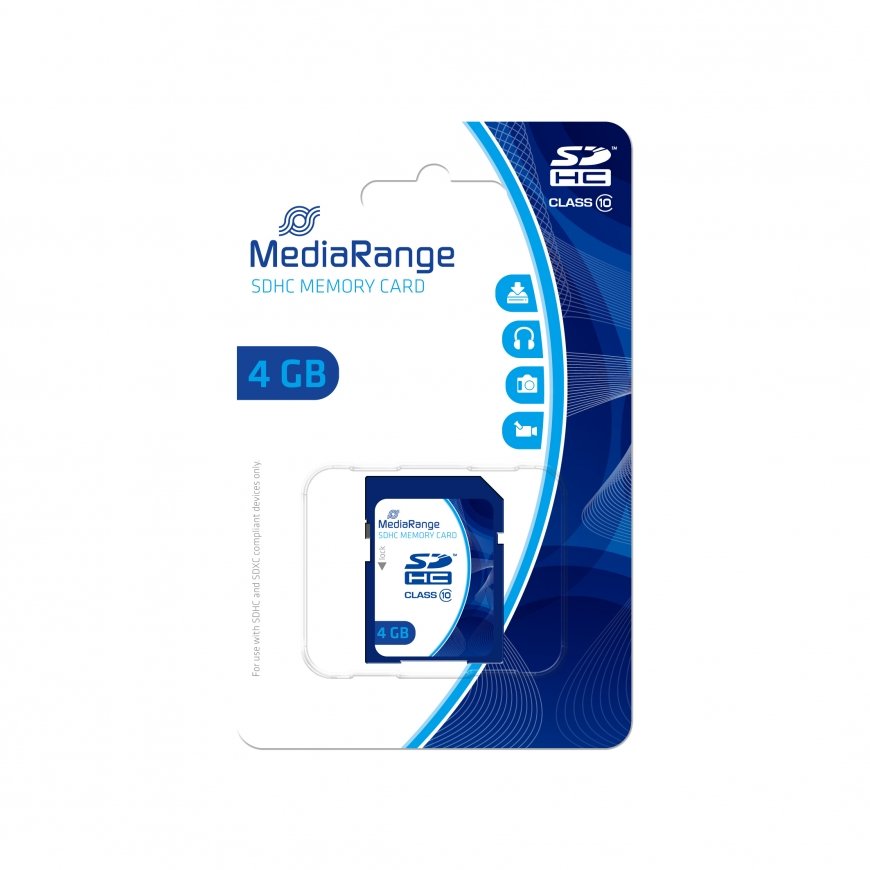MediaRange 4GB SDHC Class 10 – 2