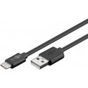 Goobay 55468 USB-kaabel USB 2.0 1,8 m USB C USB A Must