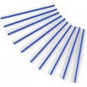 Tiesi auksinių kaiščių 1x40 connector with 2.54mm pitch - blue - 10 pcs - justPi Tiesi auksinių kaiščių 1x40 connector with 2.54mm pitch - blue - 10 pcs - justPi
