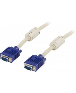 Deltaco RGB-2G VGA cable 1 m VGA (D-Sub) Grey
