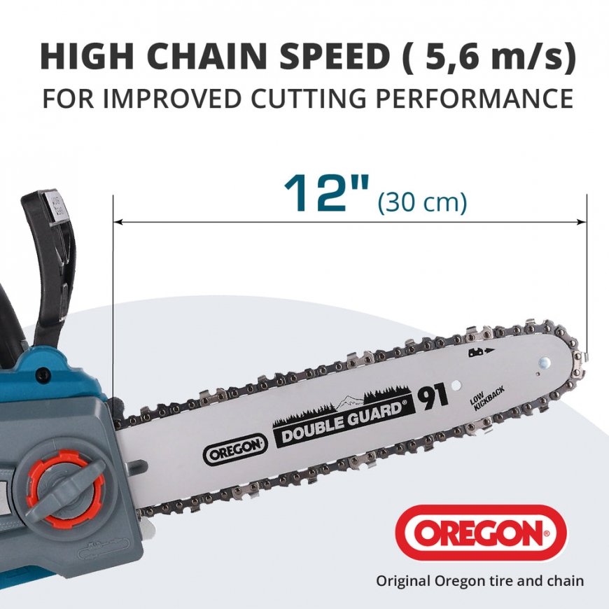 Könner & Söhnen KS CS20V-12 chainsaw 3000 RPM Black, Blue, Grey – 4