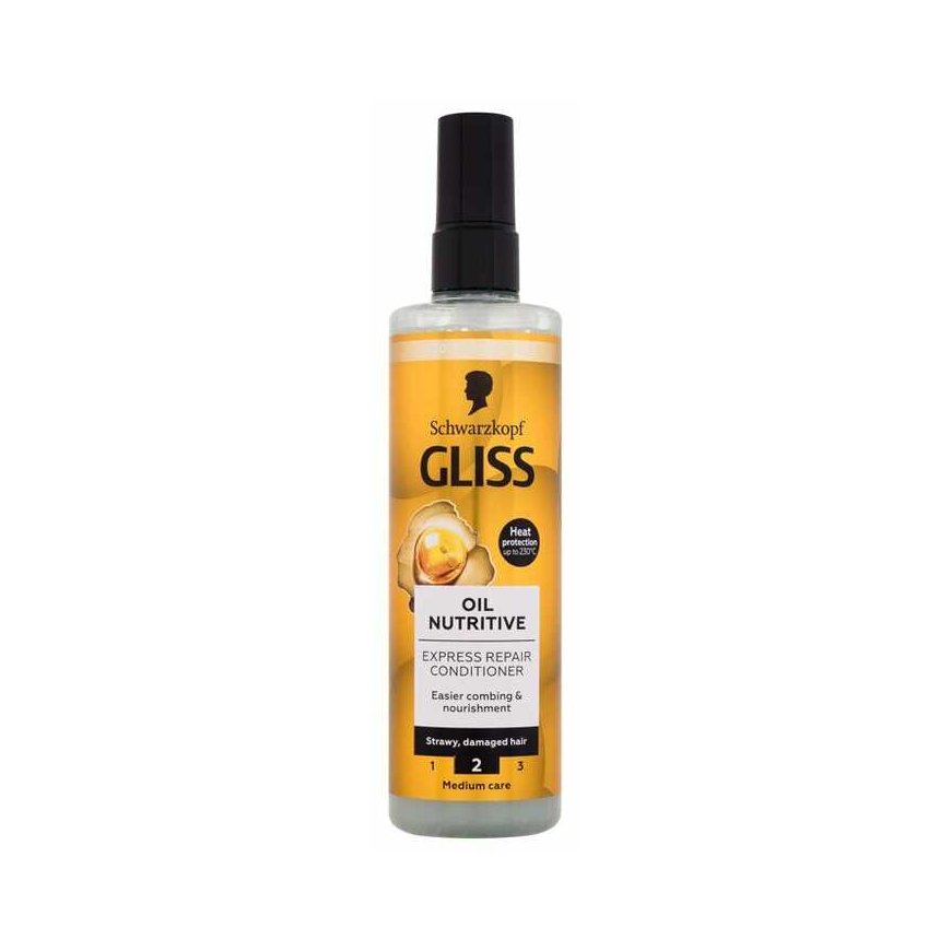 Schwarzkopf Gliss Oil Nutritive Express-Repair-Conditioner naistele, 200 ml – 2