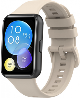 4Wrist silikoonist rihm Huawei Watch FIT 2 Active - beež