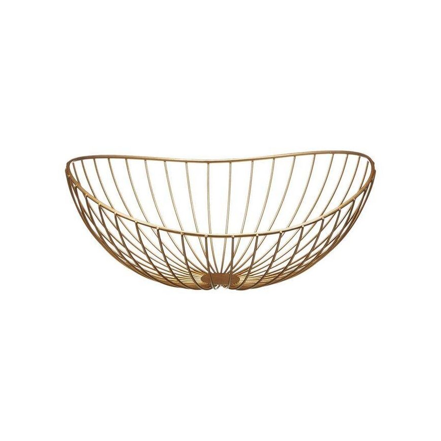 Decorative fruit basket 30 cm, gold, AMBITION – 2