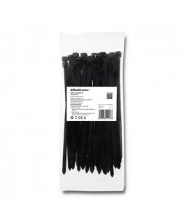 Qoltec 52216 cable tie Ladder cable tie Nylon Black 50 pc(s)