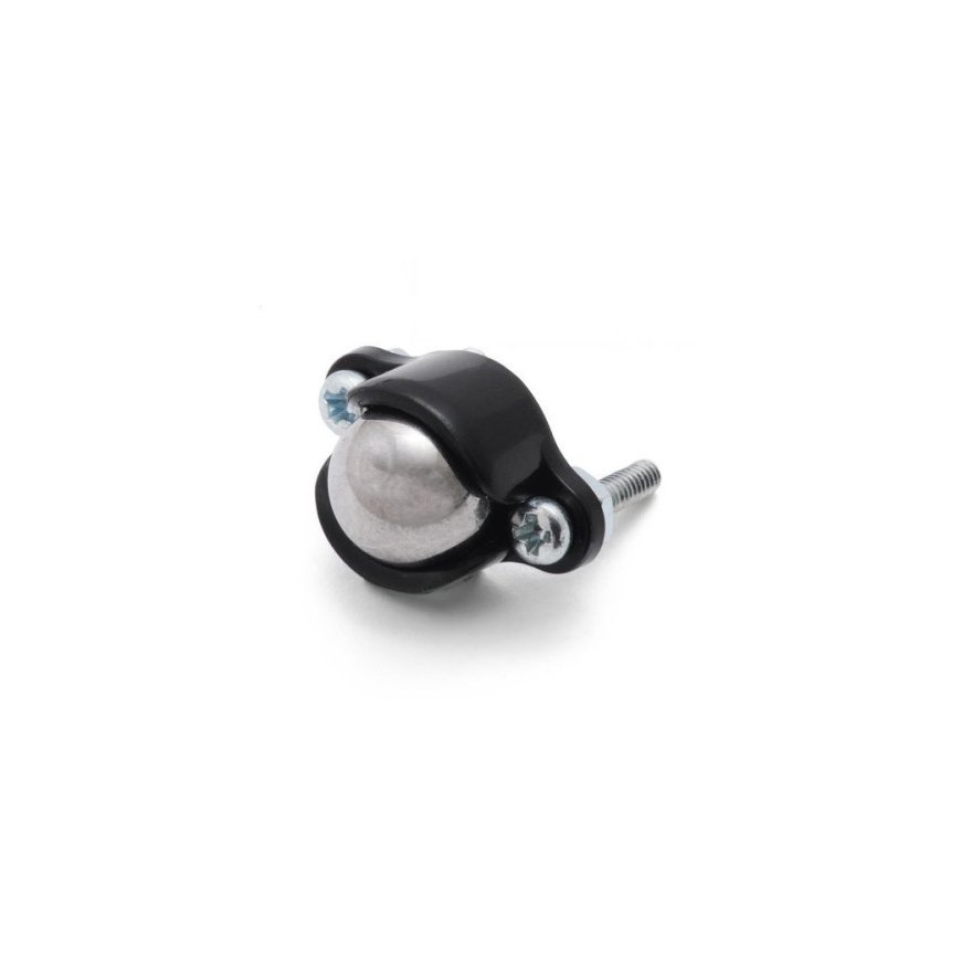 OEM Pololu roller wheel with a 9.525 mm diameter metal ball.