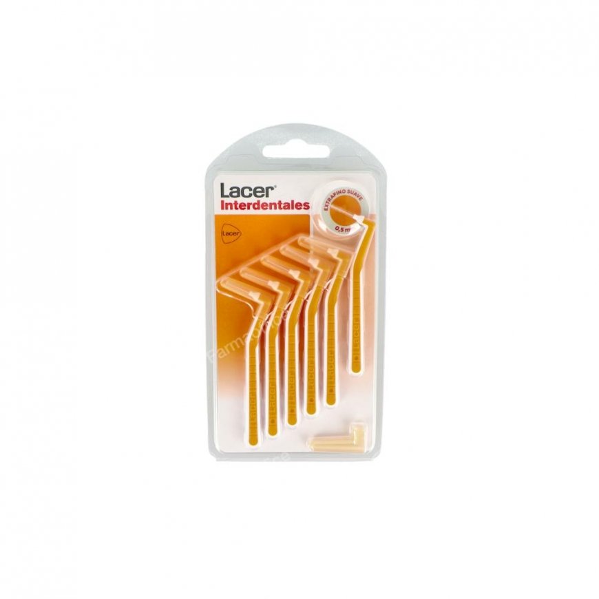 "Lacer" harjaanipuhdistin "Lacer Oranssi Extrathin Soft" 0,5 mm