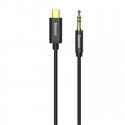 Baseus CAM01-01 USB kabelis 1,2 m 3.5mm USB C Melns Baseus CAM01-01 USB kabelis 1,2 m 3.5mm USB C Melns