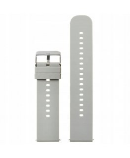 "Pacific U27" rubber watch strap - light gray/silver - 22 mm