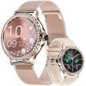 Giewont Smartwatch Women's VELTORI VT320-1 Gold Bracelet + Pink Silicone Strap