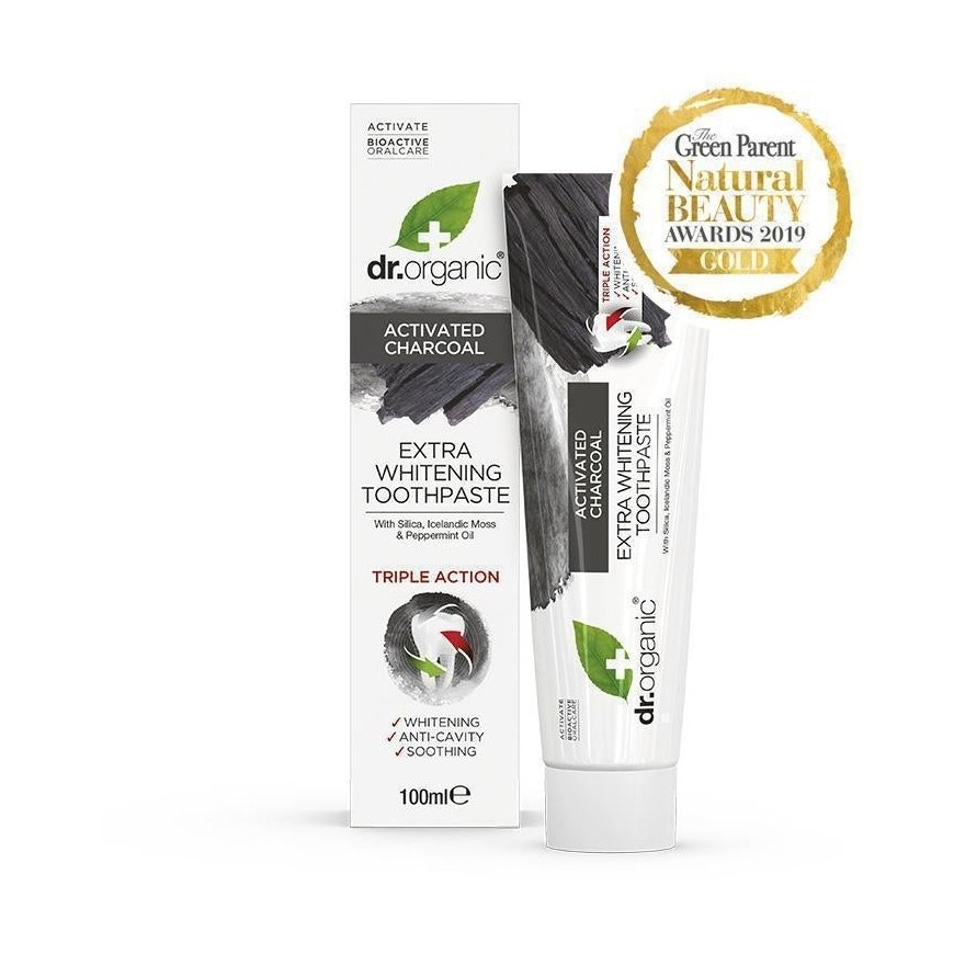Dr Organic Charcoal Valgendav hambapasta 100 ml