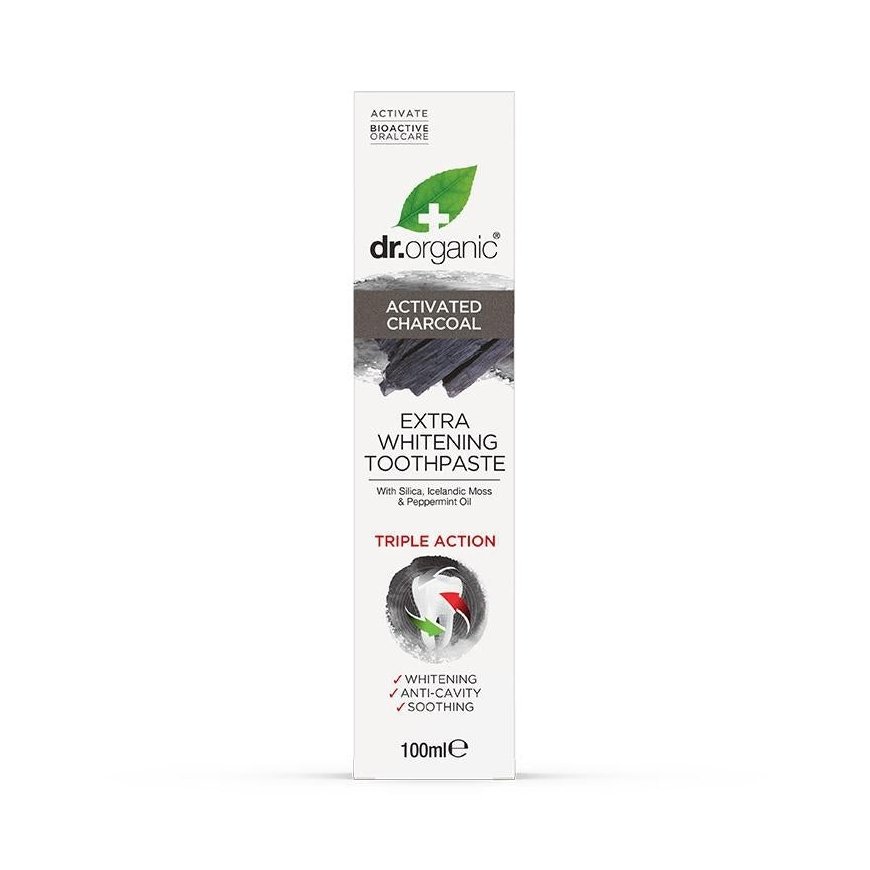 Dr Organic Charcoal Valgendav hambapasta 100 ml – 4