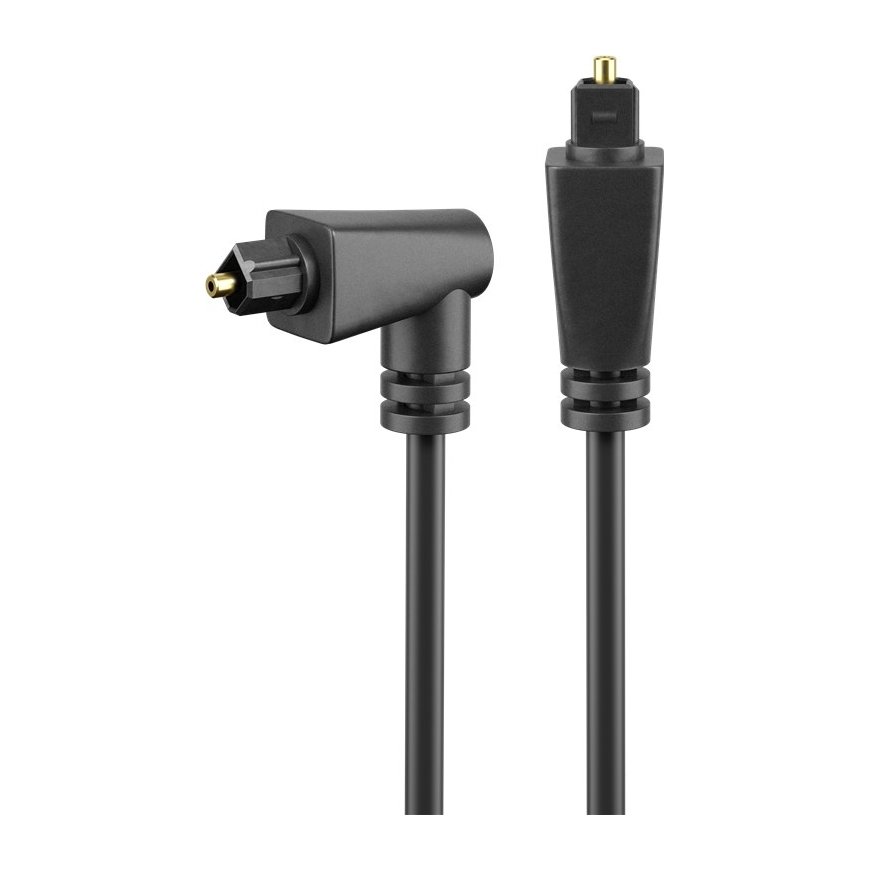 Goobay 41595 audio kabelis 2 m Toslink Melns