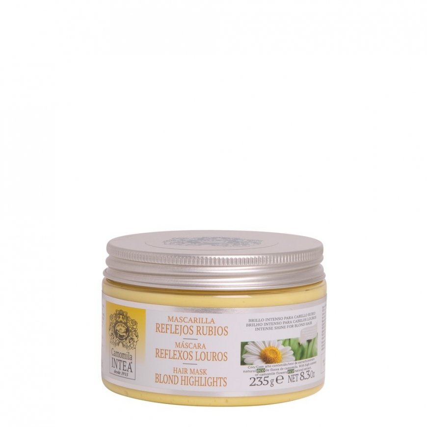 Inteacosmetics Premium Blonde Highlights Hair Mask with Ecologic Natural Camomile Extract matu maska
