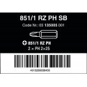 Wera 851/1 RZ antgaliai gipso kartono varžtams PH 2 x 25mm, 2vnt, blisteryje Wera 851/1 RZ antgaliai gipso kartono varžtams PH 2 x 25mm, 2vnt, blisteryje