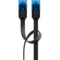 Goobay CAT 6A Flat Patch Cable U/UTP, black, 7m Goobay CAT 6A Flat Patch Cable U/UTP, black, 7m