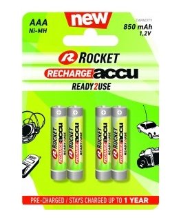 ROCKET HR3-850-R2U kotitalousparisto Ladattava akku AAA Nikkelimetallihybridi (NiMH)