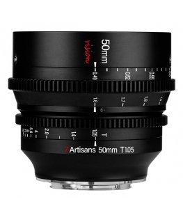 7Artisans 50mm T1.05 MILC Kino objektīvs Melns
