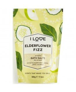 I Love Signature Collection Elderflower Fizz vannsol, 500g