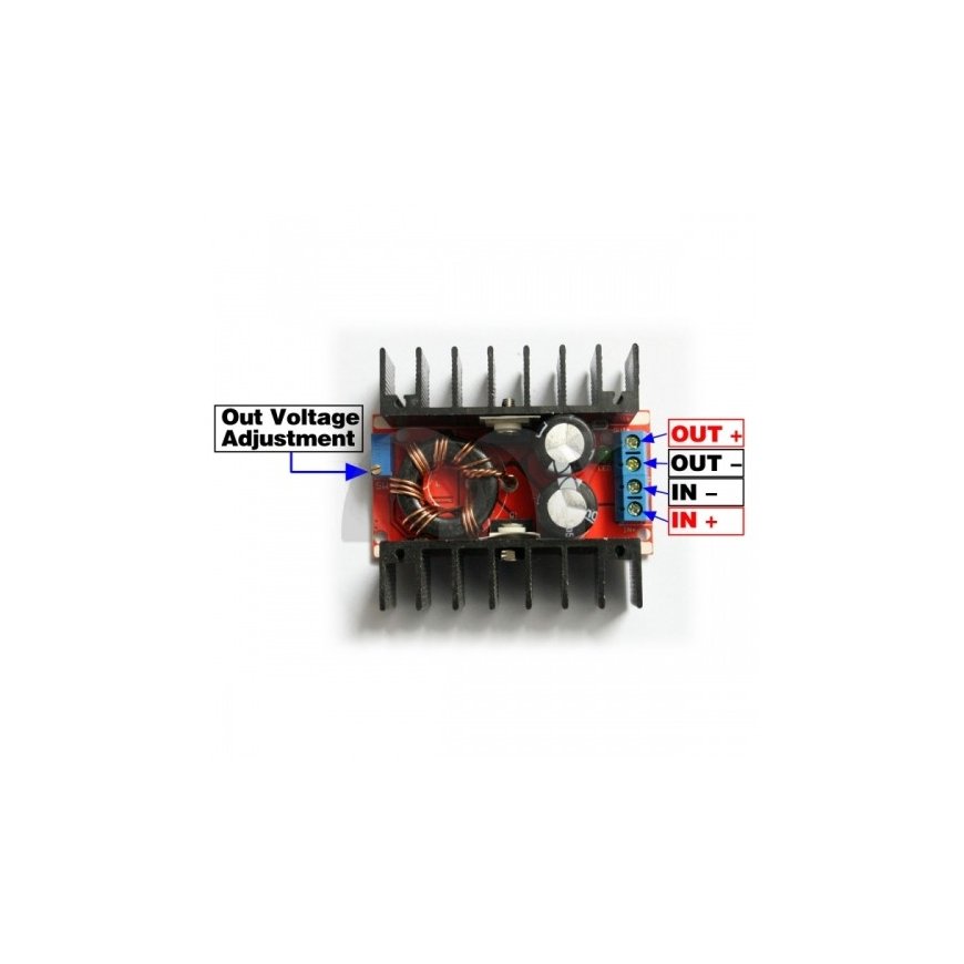 OEM DC/DC voltage converter from 10V-32V to 12V-35V 150W (STEP UP) – 2