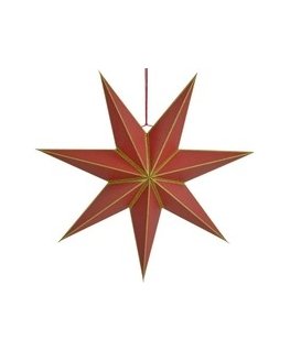 ДЕКОРАТИВНАЯ БУМАГА EDELMAN ДЛЯ СТЕН ЗВЕЗДА FSC 18x60см КРАСНЫЙ 7 РУЧНЫХ ЖЕШУЧЕЙ