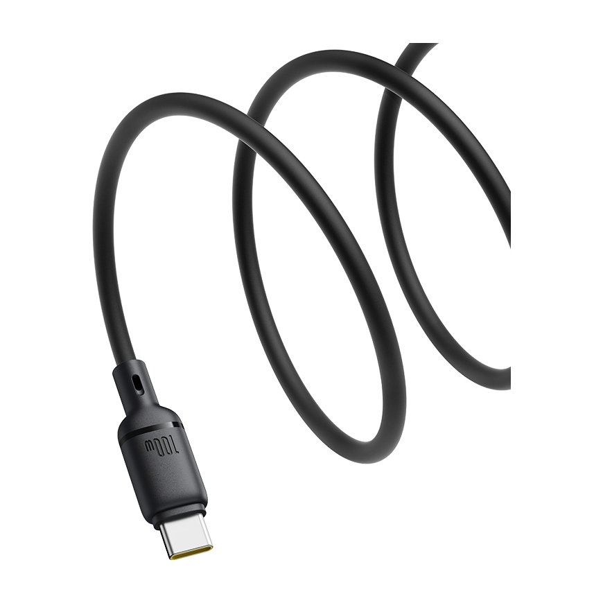 Baseus Silky Type-C Şrj Kbl 100W 1m -Syh USB kabelis USB A USB C Juoda – 3