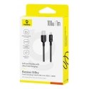 Baseus Silky Type-C Şrj Kbl 100W 1m -Syh USB-kaapeli USB A USB C musta Baseus Silky Type-C Şrj Kbl 100W 1m -Syh USB-kaapeli USB A USB C musta