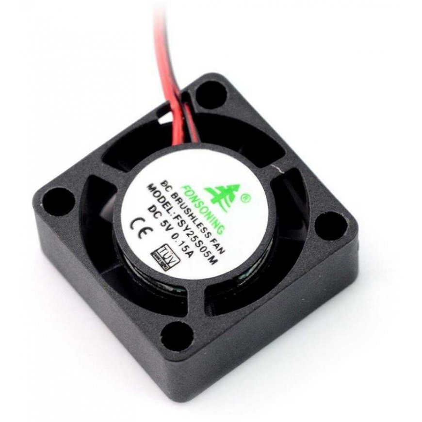 Oem ventilators 5V 25x25x10mm 2 vadi.
