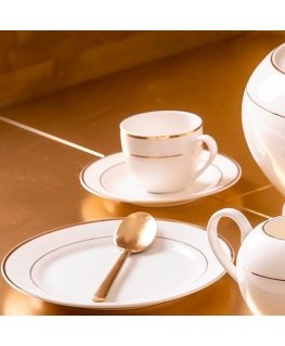 Tuksneša šķīvis 19 cm Aura Gold AMBITION