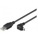 PremiumCord USB Cable Micro USB 2.0, A-B, 90° Connector 1m (Black) PremiumCord USB Cable Micro USB 2.0, A-B, 90° Connector 1m (Black)