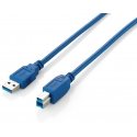 Equip 128292 USB-kaapeli USB 3.2 Gen 1 (3.1 Gen 1) 1,8 m USB A USB B Sininen