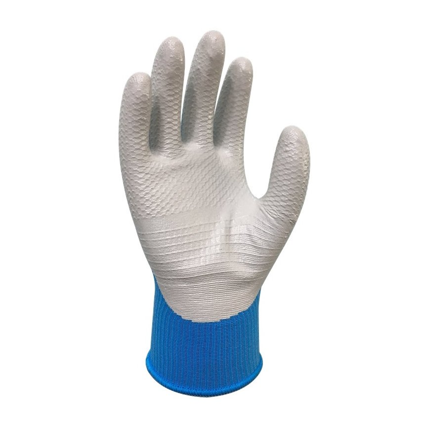Wonder Grip WG-522W Workshop gloves Blue, White Nitrile foam, Polyester 1 pc(s) – 2