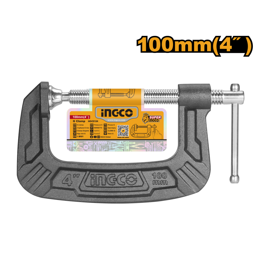 Зажим INGCO G 100 мм 4"