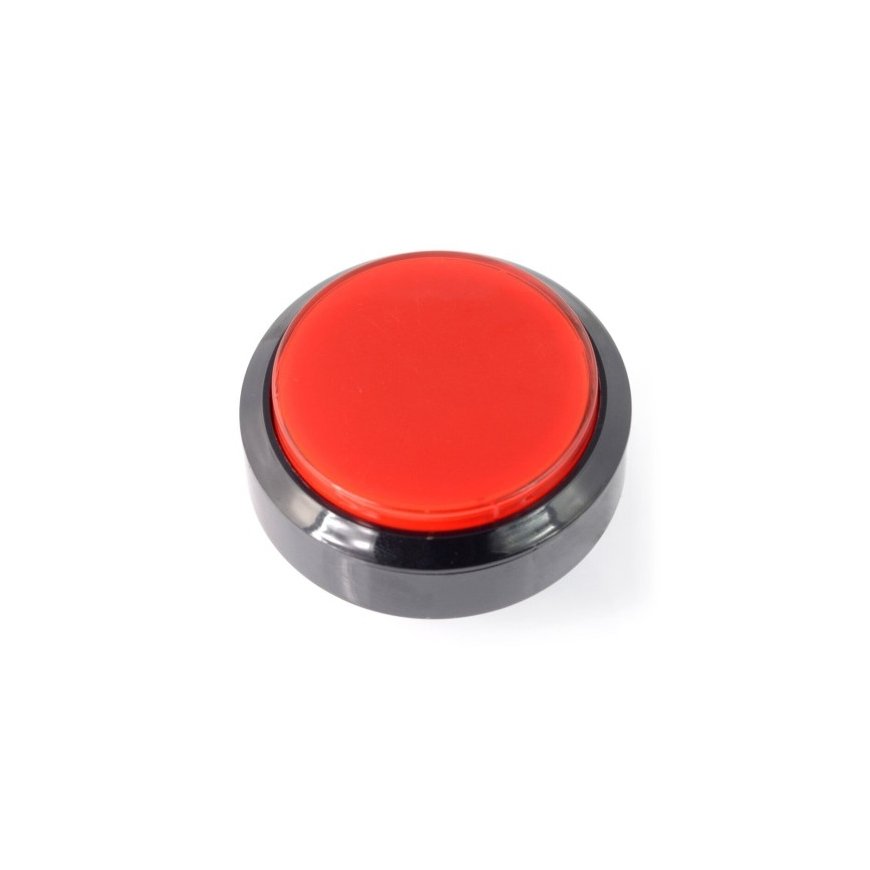 OEM Poga 6 cm - sarkana - plakana – 2