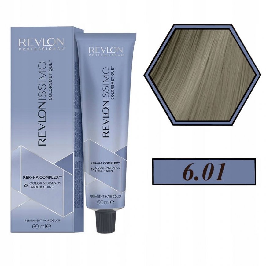 Revlon Revlonissimo Colorsmetique Hiusten Väri 60ml - 6,01 | Tumma Luonnollinen Harmaa Vaalea – 2