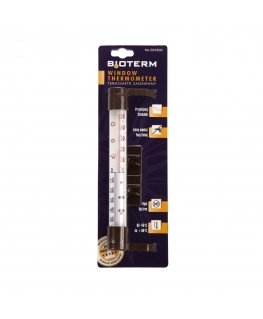 Lauko termometras 23x2,6 cm, priklijuotas/prisukamas