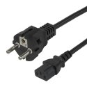 Deltaco 1902304 кабель питания Черный 3 m CEE7/7 IEC C13 Deltaco 1902304 кабель питания Черный 3 m CEE7/7 IEC C13